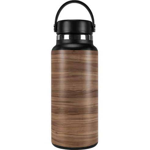 Natural Walnut Wood Hydro Flask 32oz Wide Mouth Skin